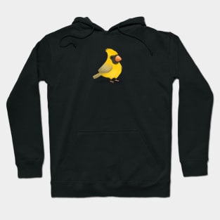 Yellow Cardinal Bird Hoodie